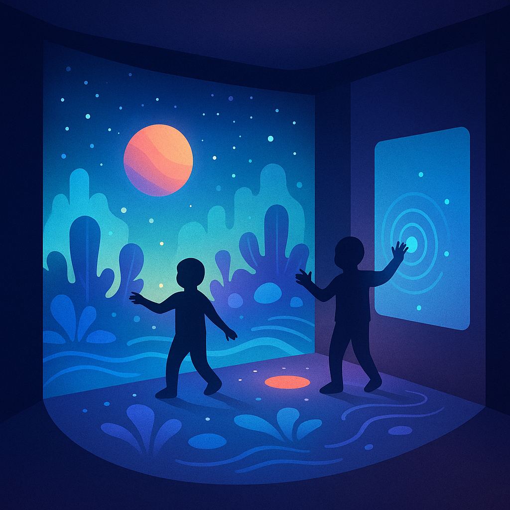 Interactive AR play zones